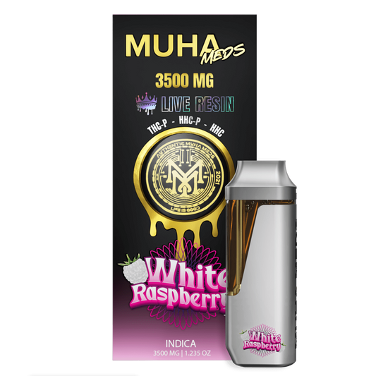 3.5g Live Resin Muha Meds Cart — White Raspberry