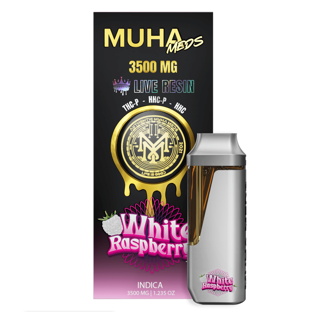 3.5g Live Resin Muha Meds Cart — White Raspberry