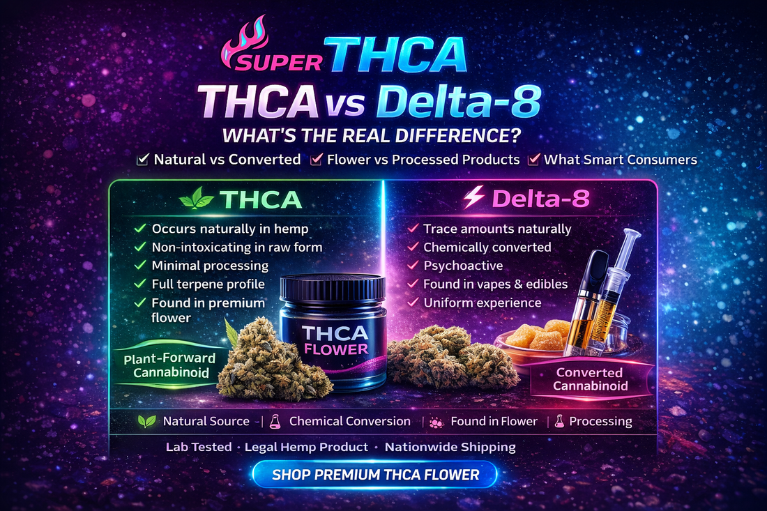 THCA vs Delta‑8: What’s the Difference? | Super THCA