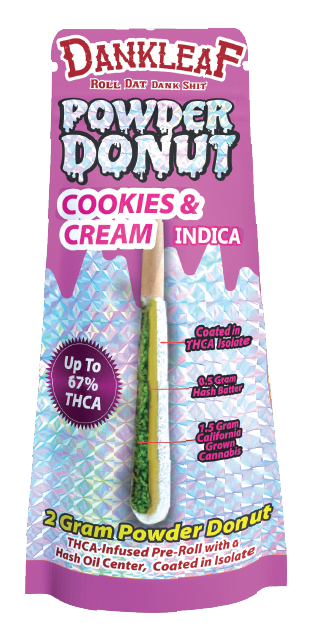 2g Powder Donut Pre-Roll Cookies n Cream