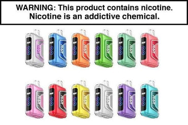 RAZ TN9000 Vape – E-Liquid Display (5% Nicotine)